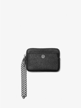 MICHAEL MICHAEL KORS Medium Saffiano Leather Chain Card Case